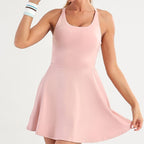 Beauty Back Hollow Out Dress Tennis Skirt Gym