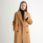 Women's Mid-length Woolen Wool Overcoat Coat