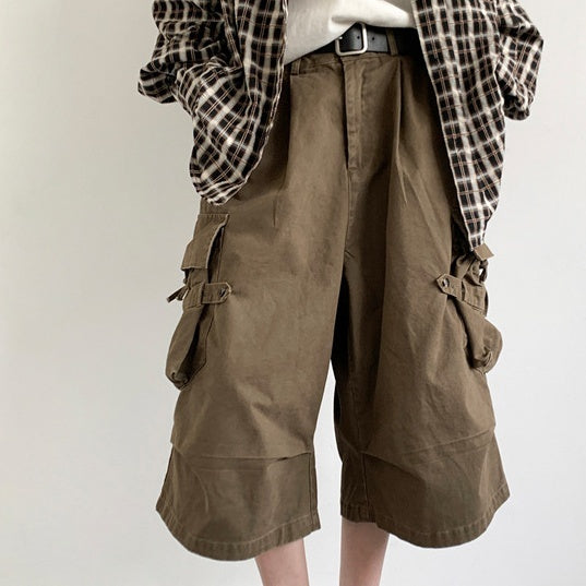 Solid Color Casual Pants Maillard Outdoor Shorts