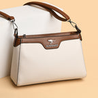 One Shoulder Soft Leather Small Square Stitching Women's Cross-body Bag